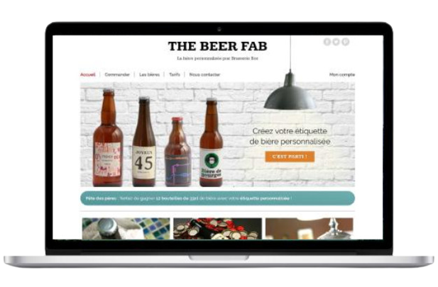 Site e-commerce Beer Fab